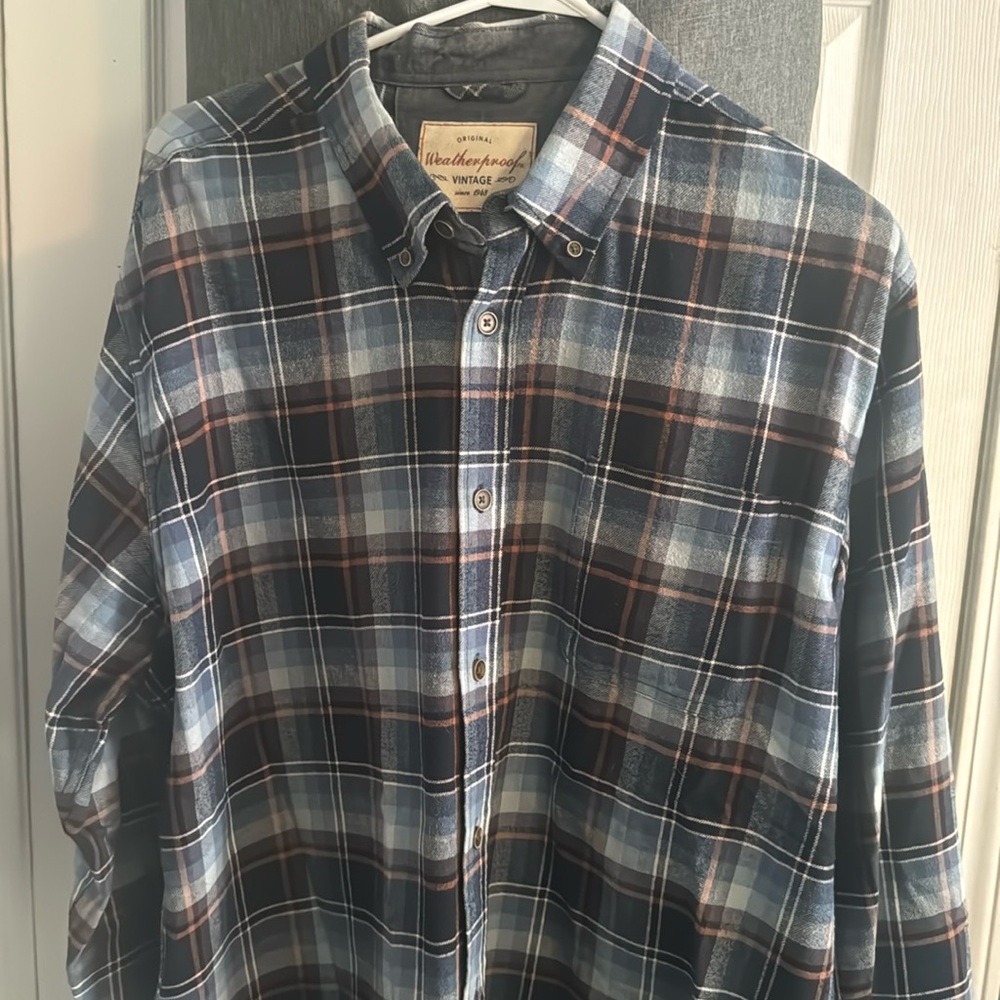 Men’s XL Flannel Weatherproof button down shirt